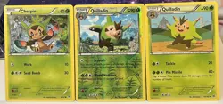 Pokemon Chespin 8/162 Quilladin 10/162 13/146 Card Lot Set of 3 - Image 1