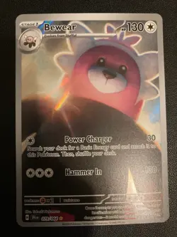 Pokemon TCG Card Bewear Shrouded Fable 079/064 Illustration Rare Holo NM 2024 - Image 1