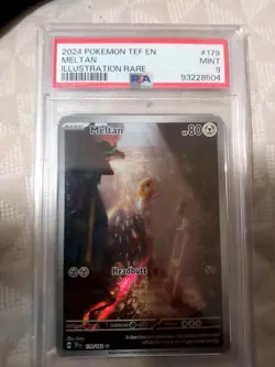 PSA 9 MINT Meltan 179/162 Illustration Rare Temporal Forces Pokemon Card - Image 1