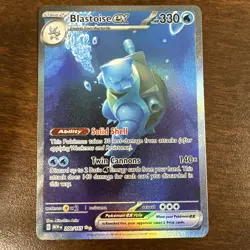 Pokemon TCG Blastoise EX Holo Card 200/165 Scarlet Violet 151 SAR - Image 1