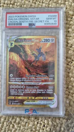 Carte Pokemon Dialga Originel Vstar GG68 GOLD PSA 10- Zenith Supreme - EB12.5 - Image 1