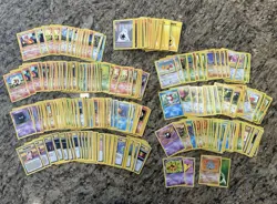 HUGE WOTC Pokemon COLLECTION LOT 370+ Vintage Cards Base Era Bulk Shadowless 🔥 - Image 1