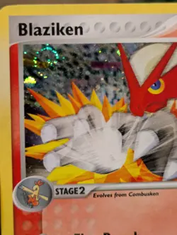 Blaziken 1/17 Holo Rare Pokemon SWIRL TCG POP Series 1 Card LP - Image 4