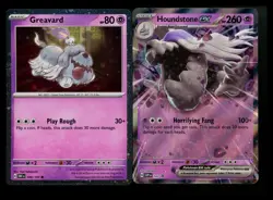 Greavard 100/197 COSMOS Houndstone ex 162 Promo Holo Rare Pokemon Card Lot - Image 1
