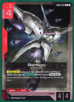 Bertigo - Steel Requiem GD03-037 - Gundam Card Game TCG - Image 2