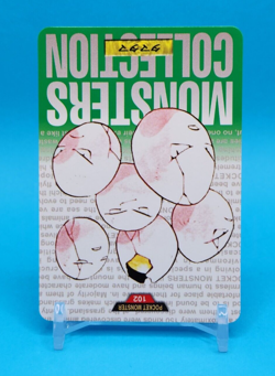 Pokemon Card Japanese - Exeggcute No. 102 - Bandai Carddass - Green - Image 2