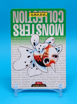 Pokemon Card Japanese - Seaking No. 119 - Bandai Carddass - Green - Image 2