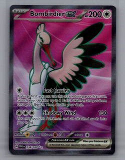 Bombirdier ex 234/182 - Pokemon TCG Paradox Rift Full Art Ultra Rare Card NM - Image 1