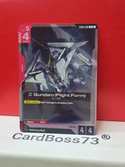 Gundam (Flight Form) Gundam Card Game . Steel Requiem Rare . GD03-036 - Image 1