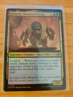 MTG Tannuk, Memorial Ensign (FOIL) 0233 Edge of Eternities M/NM Free UK P&P - Image 1