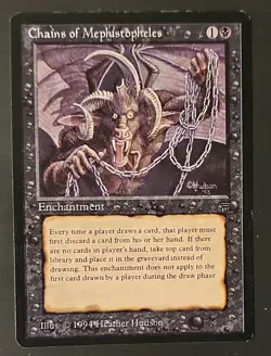 Chains of Mephistopheles Legends Magic: The Gathering Rare - Image 1