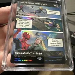 The Death of Gwen Stacy (Borderless) Marvel's Spider-Man Foil CGC Gem 10 Pop 1 - Image 5