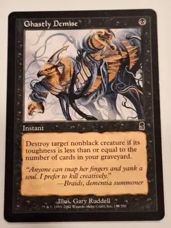Ghastly Demise - Odyssey - Magic the Gathering MTG Nice! - Image 1