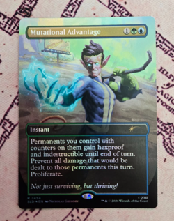 MTG Foil Mutational Advantage Borderless Fallout Secret Lair NM - Image 1