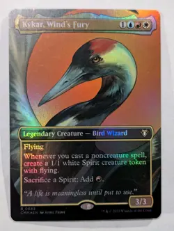 Kykar, Wind's Fury (Borderless) Commander Masters Foil - MTG RARE - Image 1