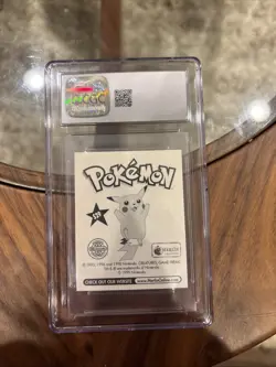 1998 Pokemon Merlin Series 1 Sticker Ash & Pikachu Special Glitter #S29 CGC 8.5 - Image 2