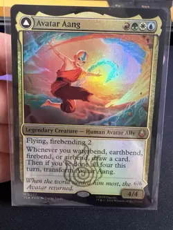 Avatar Aang Foil MTG Double Sided Mythic 207 - Image 1