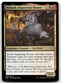 Mahadi, Emporium Master #282 (NM) Baldur's Gate CLB Magic MTG - Image 1