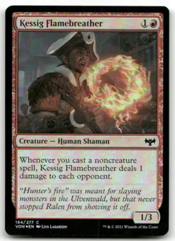 Kessig Flamebreather #164 (Foil) (MP) Crimson Vow VOW Magic MTG - Image 1