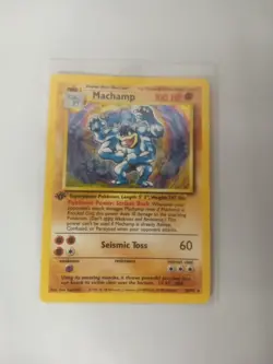 Pokemon TCG MACHAMP Base Set 8/102 1st edition Holo LP WOTC Shadow 1999 - Image 2