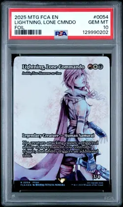 Lightning, Lone Commando Foil FF Through the Ages PSA 10 MTG 2025 - Image 1