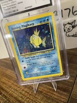 ✨Pokemon Shining Magikarp Neo Revelation #66 DOUBLE HOLO DOUBLE SWIRL ✨ - Image 4