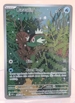 Pokemon TCG Basculin 108/086 Illustration Rare Holo SV White Flare - Image 1