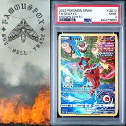 2023 Pokemon Sword And Shield Crown Zenith #GG12 Deoxys Crown Zenith PSA 9 Mint - Image 1