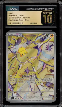 Pokemon Joltik Stellar Crown Illustration Rare #150 CGC 10 Pristine - Image 1