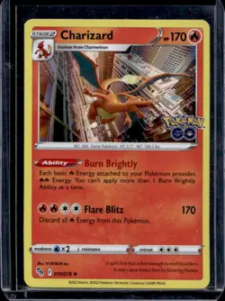 2022 Pokemon SWSH Pokemon GO Charizard #010/078 - Image 1