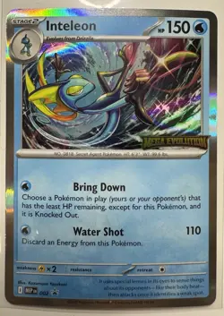 Inteleon MEP 002 - Pokemon TCG Pre Release Promo Mega Evolution NM - Image 1