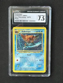 2001 Pokemon Neo Discovery Holo #6/75 Kabutops CGC 7.5 Near Mint + - Image 1