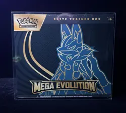 Pokemon Mega Evolution Elite Trainer Box ETB Factory Sealed Mega Lucario Blemish - Image 1