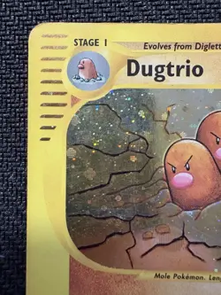 Pokemon TCG Dugtrio Expedition Holo Rare 10/165 Vintage eReader Series 2002 Card - Image 2