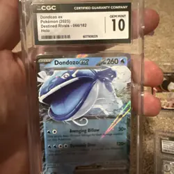 5 Card Pokemon Lot - Graded Cards Include Emolga And Dondozo - Image 4