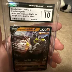 6 Card Pokemon Lot - Graded Cards Include Zeraora And Ursifu - Image 4