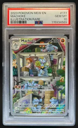 2023 Pokemon SV 151 Machoke #177/165 PSA 10 GEM MINT - Image 1