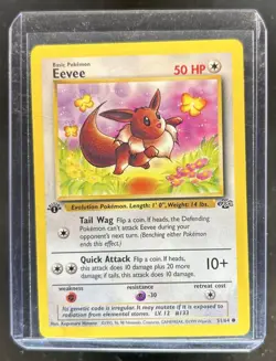 1999 Pokemon Jungle 1st Edition Eevee #51/64 - Image 1