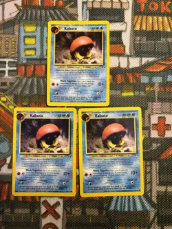 Pokemon TCG Kabuto Neo Discovery 56/75 Unlimited Regular Common (x3) 💎🔥 - Image 1