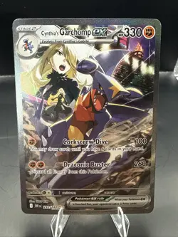 Pokemon Destined Rivals Cynthia's Garchomp EX Special Illustration 232/182 - Image 1