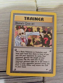 Blaine's Quiz #1 #97 Pokemon Gym Heroes - Image 1