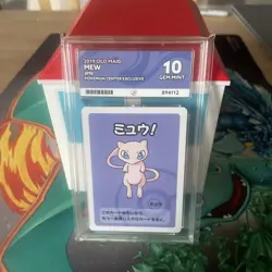 ACE 10 Mew Old Maid Japanese Pokemon Center Exclusive - Perfect Subgrades - Image 1