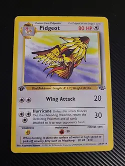 Pidgeot 24/64 1st Edition Jungle Set Pokemon WOTC Vintage Rare LP/MP - Image 1