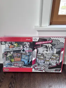 Pokemon TCG Scarlet & Violet Black & White Bolt Flare Binder Poster Box LOT OF 2 - Image 4