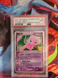 2021 Pokemon Celebrations Mew EX Holo Classic Collection #88 PSA 9 - Image 1