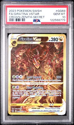 2023 Pokemon Crown Zenith Giratina Vstar Full Art #GG69 PSA 10 Galarian Gallery - Image 1