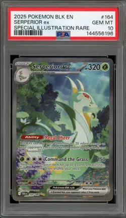 Pokemon Serperior ex Black Bolt Special Illustration Rare #164 PSA 10 Gem Mint - Image 1