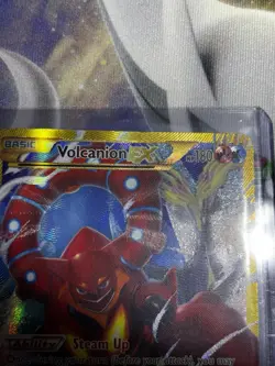 Pokemon Volcanion EX 115/114 XY - Steam Siege Full Art Secret Rare Holo 2016 - Image 2