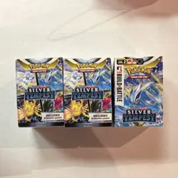 Pokemon Silver Tempest Booster Bundle and Build and Battle EMPTY BOXES - Image 1