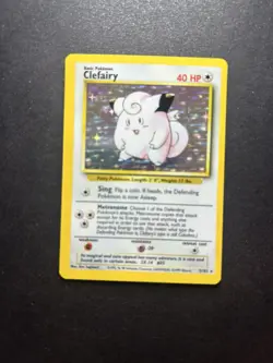 Clefairy 5/102 Base Set - Holo Pokemon Card - LP - Image 1